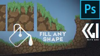 Seamless tileable pixel art textures for platformer tilesets in photoshop + fill with pattern