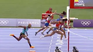 Masai Russell Debut Gold Medal on Womens 100m Hurdles, Samba-Mayela & Jasmine Camacho Olympic 2024