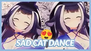 Lily did the sad cat dance with her 3d model