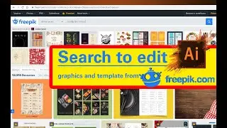 How to download and edit graphics from freepik.com