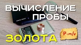 Вычисляем пробу золотого изделия. Определение плотности металла в домашних условиях. Золотой Трофей!