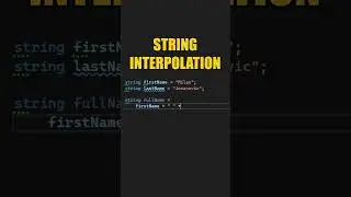 Use String Interpolation Instead Of String Concatenation #shorts