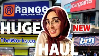 😍 HUGE NEW IN & SALE HAUL ✨️Shopping Vlog 🤩 Home Bargains, The Range, B&M, Aldi, The Works & more 🥰