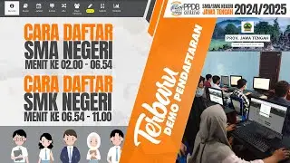 TERBARU !!! CARA DAFTAR SMA NEGERI DAN SMK NEGERI PROVINSI JAWA TENGAH TAHUN AJARAN 2024/2025 | DEMO