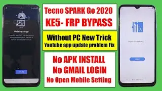 TECNO KE5 FRP BYPASS NEW TRICK | SPARK Go 2020 FRP UNLOCK Without PC