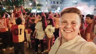 НАС ЧУТЬ НЕ ЗАТОПТАЛИ😱 ФУТБОЛЬНЫЙ МИТИНГ В АЛАНЬИ