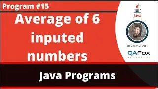 Java program which intakes 6 numbers as input and prints their average