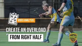How To Create An Overload from Right Half in Field Hockey | Hockey Performance Academy