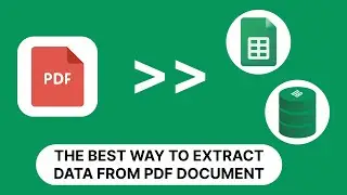 The best way to extract data from PDF documents