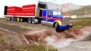 Trucks vs Potholes #63 | BeamNG.DRIVE