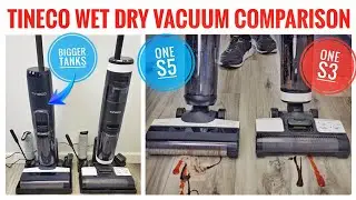 Tineco Floor ONE S5 vs S3 Cordless Wet / Dry Harwood Floor Vacuum & Mop Comparison
