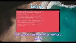 Let's try Tron Script on this laptop!