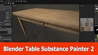 Blender Table Substance Painter 2 texturing tutorial