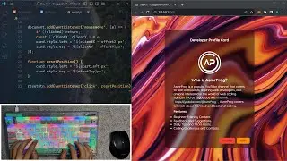 ASMR Programming - Draggable Profile Card - No Talking