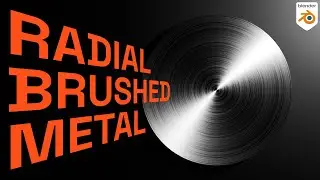 Blender 4.0 - Procedural radial brushed metal under 2 minutes