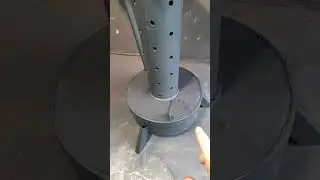 Печь на отработке, солярке.