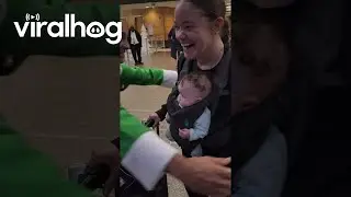 Exuberant Elf Dad Greets Marine Daughter After Two Years Apart || ViralHog