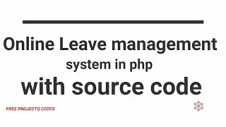 Online leave Management System In php and MySQL with Source code downlao0d for free