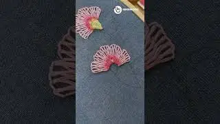 Crafting Beautiful Blooms: Hand Embroidery Tutorial 🌹 #embroidery #embroideryart