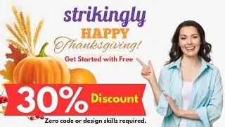 Strikingly Thanksgiving Sale 2023 - Get 30% Discount | Strikingly Coupon Code & Black Friday Deals