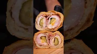 Chicken Pickles Bacon Rolls Packed in a Baguette