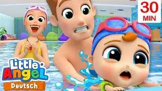 Das Lied vom Schwimmen | Kinderlieder mit Klein Joni | Little Angel Deutsch