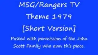 MSG-Rangers TV Theme 1979 [Short Version]