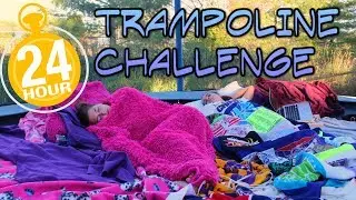 24 Hour OVERNIGHT Trampoline Challenge!