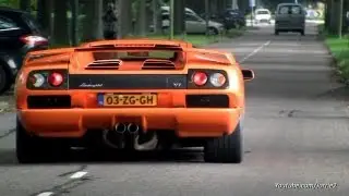 Lamborghini Diablo VT Roadster & Diablo VT 6.0 V12 Sound!! - 1080p HD