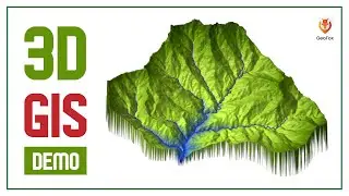 River Network And Catchment Area In 3D Demo ||  3D-GIS || GeoFox