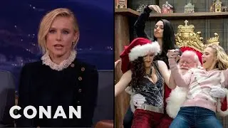 Kristen Bell Loves Making Physical Contact With Mila Kunis & Kathryn Hahn | CONAN on TBS