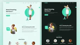 Cleaning Service Website using Html Css & Javasript | Responsive