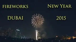 Dubai New Year fireworks 2015 Atlantis, JBR, Palm Jumeirah in Dubai (UAE) WoW!!!