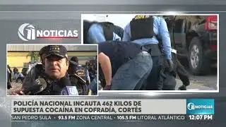 Policía nacional incauta 462 kilos de supuesta cocaína en Cofradía, Cortés