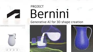 Autodesk Research Project Bernini for generative AI 3D shape creation