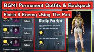 Get Permanent Outfits & Backpack In BGMI | Finish 9 Enemies Using Pan In Classic Mode