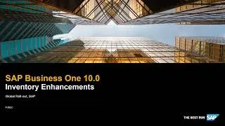 SAP Business One 10.0 Inventory Enhancements