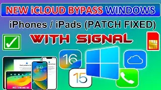 😍 NEW Hfz iHello Windows UnTethered iCloud Bypass with Signal/Sim iPhone 6S-X/iPads iOS 17/16/15.8.3