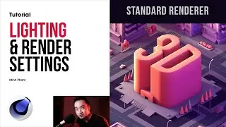 Lighting setup and Render Setting with Standard Renderer | Cinema 4D Tutorial