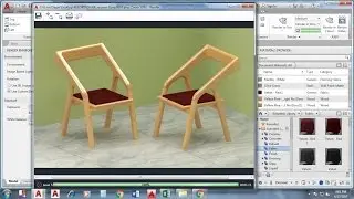 AutoCAD 3D modeling Tutorials - Chair Exercise - AutoCAD 2017