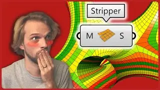 How To: UNROLL clean MESH STRIPS with Stripper for LASERCUTTING  (Rhino + Grasshopper)