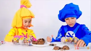 Фиксики - Распаковка шоколадных шаров ChupaChups! - Тыдыщ-шоу - Фиксики против кработов