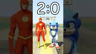 FLASH vs SONIC in GTA 5! (BATTLES) #shorts