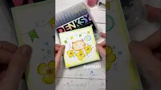 Открытка своими руками #акварельныемаркеры #открыткасвоимируками #denksy #иллюстрация #акварель