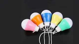 Цветная ПВХ 5 в 5 Вт лампочка USB светильник, переносная лампа, светодиодный 5730 для походов,