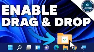 How to Enable Drag and Drop to the Taskbar in Windows 11!