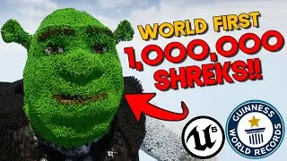 Unreal Engine 5 - Giant Shrek Made Out Of 1 MILLION Shrek's!