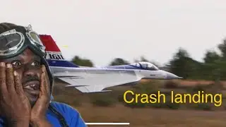 Crash of a giant scale F 16 XL #rclife #rcpilot #rcjets #airplane #crash #F-16