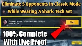 Eliminate 5 Opponents In Classic Mode While Wearing A Shark Tech Set