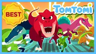 Here comes the carnivorous dinosaurs!🦖 | BEST Dinosaur Songs Compilation | Tyrannosaurus | TOMTOMI